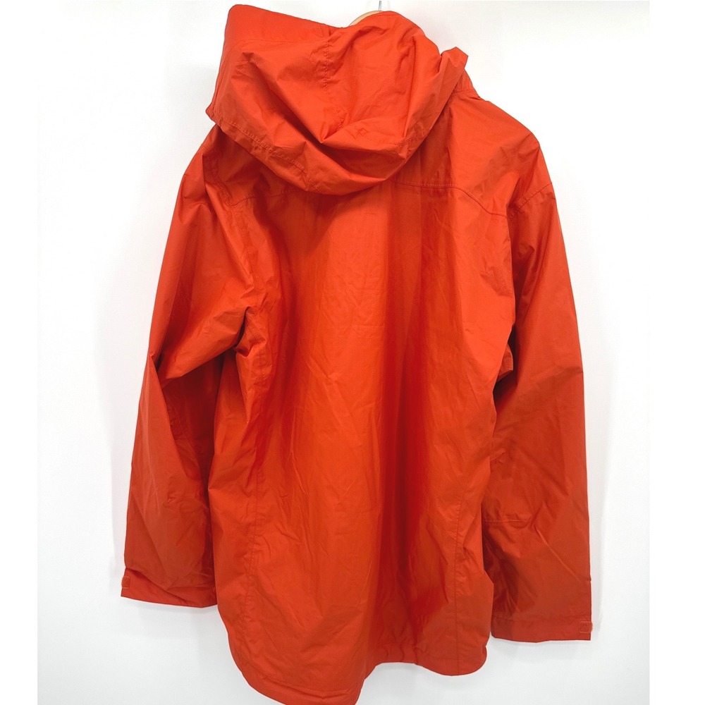 Adidas Mens Windbreaker Rain Jacket XL Orange Outdoor Hiking ClimaProof Full Zip - Picture 9 of 12